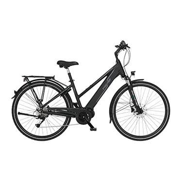 Fischer E-Bike Trekking, VIATOR 4.1i Elektrofahrrad für Damen, RH cm, Mittelmotor 80 Nm, V Akku im Rahmen, schwarz matt, 28 Zoll im Sale
